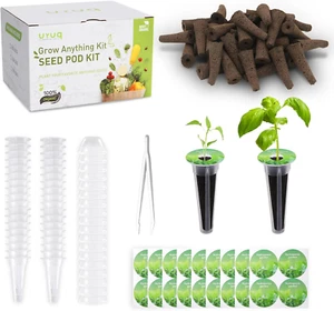 140Pcs Hydroponic Pods Supplies: Compatible with Aerogarden Grow Anything Herb K - Picture 1 of 6