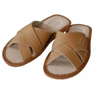 Herren Hausschuhe - Größe 40-46 - Echtleder - Latschen,Pantoffeln - YC72 - Bild 1 von 1