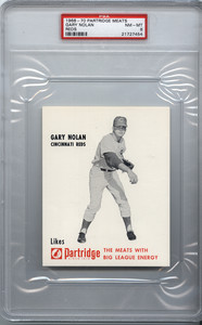1968-70 PARTRIDGE MEATS  Gary Nolan PSA 8 CINCINNATI REDS