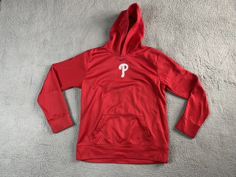 Philadelphia Phillies Sweater Youth Extra Large 20 Red Nike Hoodie Sweathshirt Cover