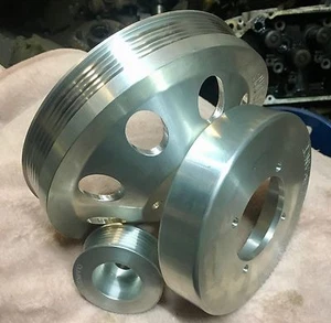 HOLDEN V6 ECOTEC PULLEY COMBO PACK , 20% LARGER THAN STD ,SPEEDWAY - Picture 1 of 2