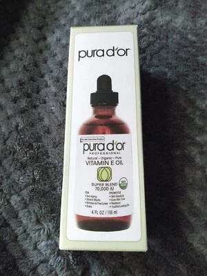 Mezcla de aceite orgánico de vitamina E Pura D'Or 70.000 UI - 4 fl oz - nuevo en caja  Foto 1 de 4