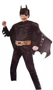Batman Boys Halloween Costume Size Large 10-12 Complete 4 piece - Picture 1 of 3