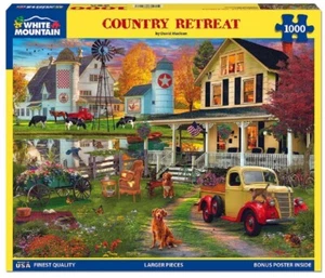 White Mountain 1000 Piece Jigsaw Puzzle - Country Retreat - Picture 1 of 1