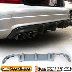 Für Mercedes Benz W204 C63 AMG 08-11 Heck Stoßstange Diffusor Lippe Heckdiffusor - Picture 1 of 10