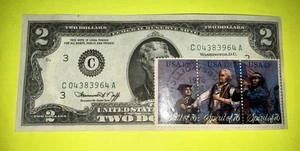 RARE Uncirculated 1976 $2 Dollar Bill Independence day - Picture 1 of 2