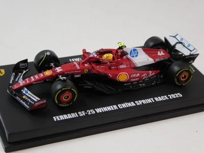 Looksmart Ferrari SF-25 #44 Lewis Hamilton winner sprint China 2025 1/64 LS64025 - Immagine 1 di 4