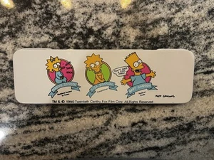 Vintage The Simpsons Metall Federmäppchen Matt Groening Fox Bart Simpson 1990 - Bild 1 von 9