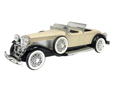 RIO Duesenberg Model J 1/43 Diecast Convertible Car Tan Black Made in Italy - Image 1 of 4