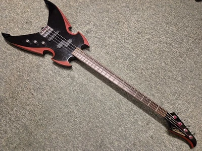 Paul Stanley Signature Silvertone Apocalypse Bass Guitar - image 1 of 4