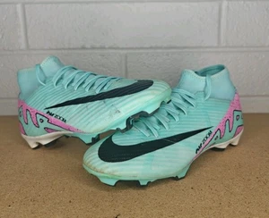 Nike Zoom Superfly 9 Academy Soccer Cleats DJ5625-300 Turquoise Mens Size 6.5 - Picture 1 of 13