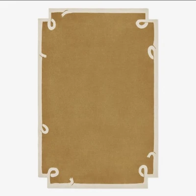 Hand-Tufted Wool Rug 9x12 ft -Nordic Knots Design Yellow Rug All Size 8x10, 6x9 - Image 1 of 4