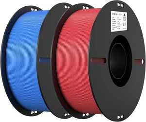Creality PLA Filament 1,75 mm PLA 3D Drucker Filament, 2-1 kg Spule rot/blau NEU - Bild 1 von 6