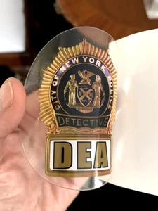NYPD Detectives New York City Sticker Decal Inside Window DEA - Picture 1 of 4