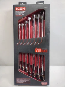Icon WRDBS-7 Profi SAE Doppel-Box Spezialeinsätze Schraubenschlüssel-Set neu 56654 - Bild 1 von 5