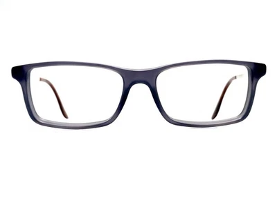 Ralph Lauren Matte Gray Rectangular Glasses Silver Temples RL6128 5510 53 16 145 - Image 1 of 4
