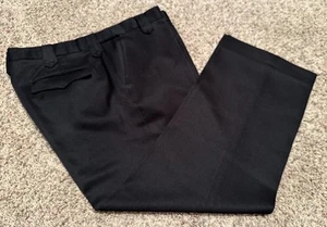 Pantalone elegante vintage Circle S uomo 38 poliestere nero cerniera abbigliamento western LEGGI - Foto 1 di 14