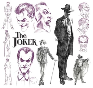 Batman Villain Artwork Figur Model The Joker Alex Ross Kunst Lithographie Druck - Bild 1 von 1