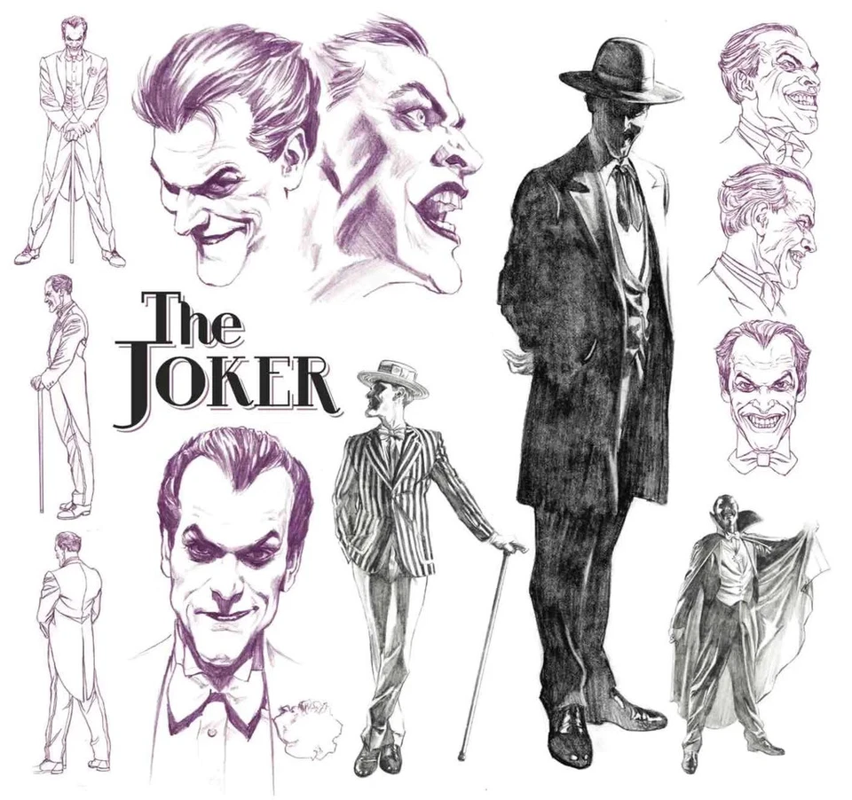 Бэтмен злодей художественное произведение персонаж модель Джокер Алекс Росс художественная литография печать - Изображение 1 из 1