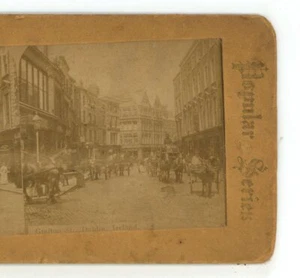 Grafton Street Dublin Irland Stereoview - Bild 1 von 3