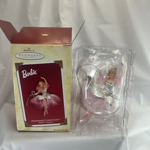 Hallmark Barbie Peppermint Zuckerstange Ballett Andenken Ornament 2004 mit Box - Bild 1 von 11