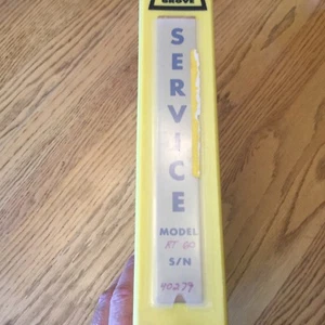 Grove RT59/S RT60/S CRANE SERVICE SHOP REPAIR MANUAL ROUGH TERRAIN HYDRAULIC - Picture 1 of 7