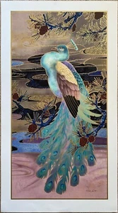 Peacock by Lena Liu - Limited Edition Lithograph - Picture 1 of 3