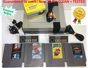 NINTENDO NES CONSOLE ORIGINAL SYSTEM GAMES SUPER MARIO 1 2 3 & Batman Video Game - Picture 1 of 12