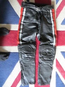 KETT Mens Black/Red biker trousers please see description - Picture 1 of 2