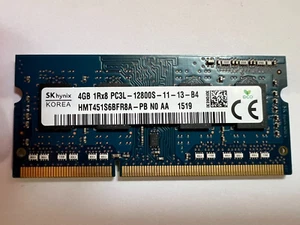 4GB SODIMM SK hynix 1Rx8 PC3L-12800S-11-13-B4 - Bild 1 von 1