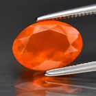 1.03ct 9x6.5mm VS Oval Natural Orange Fire Opal, Mexico