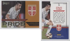 2015-16 Panini Select National Pride Orange Prizm /149 Zoran Tosic #36 Rookie RC