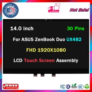 FHD 14" LCD Touch Screen Replacement for ASUS ZenBook Duo UX482 UX482E UX482EA - Picture 1 of 7