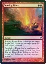 Searing Blaze - Foil Light Played MTG Worldwake Magic 2B3