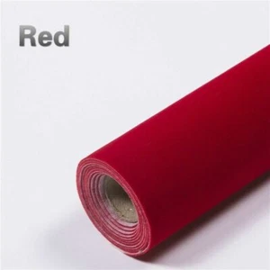 Sticker Velvet Suede Fabric Cloth DIY Craft Velour Background Jewel Box 20 30cm - Picture 1 of 21