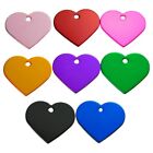 24 Pack Anodzied Aluminum Dog Tags Blanks Laser Engraving Blanks Heart Tags7114