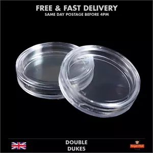 Cápsulas para monedas de 21 mm - Contenedor de vitrina redonda para cápsulas transparentes portamonedas de 1 p - Imagen 1 de 6