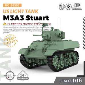 SSMODEL SS16506 1/16 Military Model Kit US M3A3 Stuart Light Tank - Picture 1 of 5