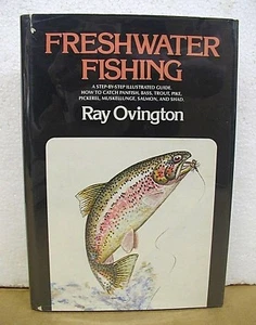 Freshwater Fishing Ray Ovington 1976 HB/DJ First Printing Bass Trout - Picture 1 of 1