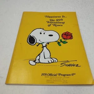 OFFICIAL PARADE SOUVENIR PROGRAM 1974 85TH TOURNAMENT OF ROSES SNOOPY - Picture 1 of 10