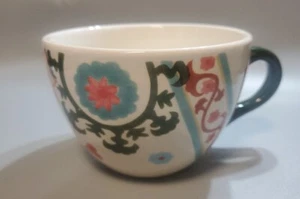 HAYLEE Stoneware Mug Cup by THRESHOLD Floral Handcrafted - Picture 1 of 12