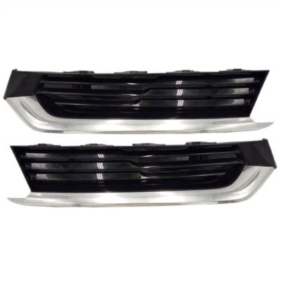 Par de parachoques delantero rejilla exterior antiniebla bisel 2X para Cadillac CT6 2016-2018 Foto 1 de 4