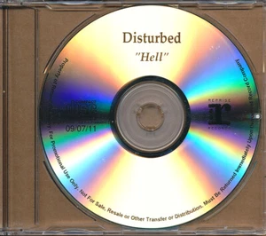 Disturbed - Hell RARE promo test pressing CDr single '11 - Picture 1 of 1