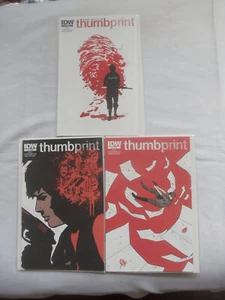 Lot of 3 comics Thumbprint #1-3 IDW Iraq Abu Graib US Army war revenge thriller - Picture 1 of 1