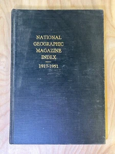 National Geographic Magazine bound index: 1917-1951 - Picture 1 of 7