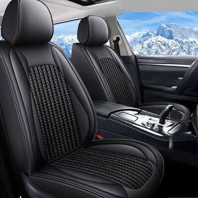 Car 2-Seat Covers Front Row PU Leather Cushion Pad For DODGE Avenger 2008-2014 - Image 1 of 4