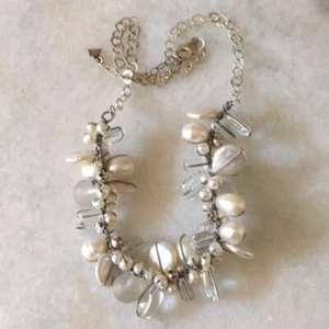Collar de efervescencia SILPADA plata esterlina 925 perlas cuarzo N2189 - Imagen 1 de 13