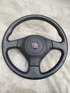 Volante de cuero genuino para: Subaru Impreza GDA GDB WRX STI 01-07 - Imagen 1 de 6