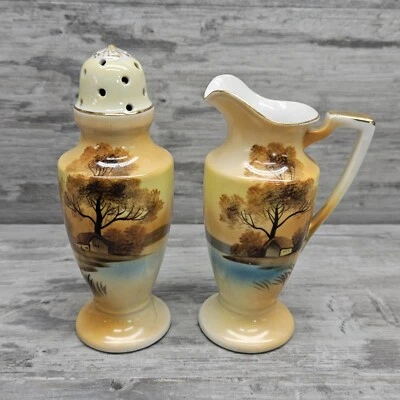 Noritake Tree in the Meadow Berry Sugar Shaker & Creamer Pitcher Set ~ Japan - Image 1 of 4