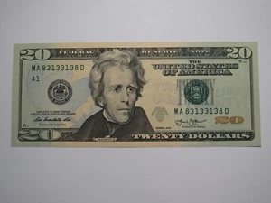 $20 2013 Radar Serial Number Federal Reserve Currency Bank Note Bill #83133138 - Picture 1 of 2